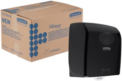 Handdoekroldispenser Aquarius zwart 7376