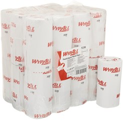 Poetsrol WypAll L10 1-laags 24cmx76m 165vel wit 7236