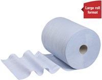 Poetsrol WypAll L20 2-laags 32 5cmx190m 500vel blauw 7301-3