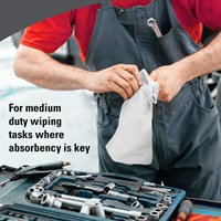 Poetsdoek WypAll X70 PowerClean 42 1x37 5cm 12x76vel wit 8387-2