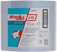 Poetsrol WypAll L10 EXTRA 1-laags 23 5cmx380m 1000vel blauw 7472