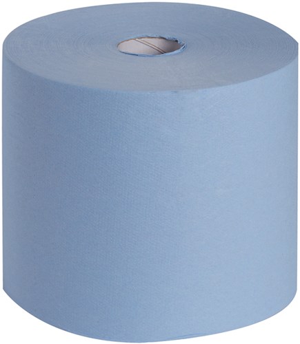Poetsrol WypAll L10 EXTRA 1-laags 23 5cmx380m 1000vel blauw 7472-2
