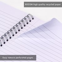 Spiraalblok A5 lijn 110 pagina's 80gr groen-2