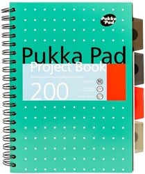 Collegeblok met tabbladen B5 lijn 4-tabs 200 pagina's 80gr groen