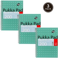 Spiraalblok A5 ruit 5x5mm 200 pagina's 80gr groen Pukka Pad Jotta-1