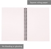 Spiraalblok A5 ruit 5x5mm 200 pagina's 80gr groen Pukka Pad Jotta-2