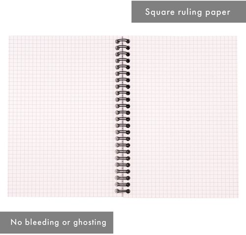 Spiraalblok A5 ruit 5x5mm 200 pagina's 80gr groen Pukka Pad Jotta-2