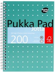 Spiraalblok A5 lijn 200 pagina's 80gr groen Pukka Pad Jotta