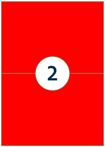 Etiket Rillprint 210x148mm fluorrood 200 etiketten-3