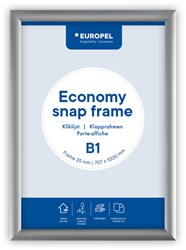Europel clicklijst Economy  lijst 25 mm  B1  zilver