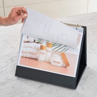Tafelflipover A4 liggend zwart 10 tassen Rillstab-3