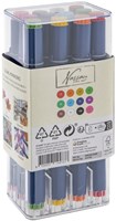 Alcohol markers Nassau Arts duopunt set à 12 kleuren-2