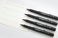 Fineliner STABILO dr!ver fijne punt, zwart-1