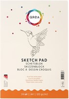 Schetsblok A4 24 vel 120gr gelijmd  Qrea