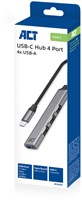 Hub ACT USB-C 3x USB-A 2.0 en 1x USB-A 3.0-4