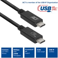Kabel ACT USB4 40Gbps USB-C USB-IF-2