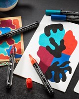 Acrylmarker STABILO  Free Acrylic T300 bladgroen-3