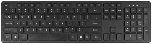 Toetsenbord Qwerty draadloos USB-A adapter zwart Quantore