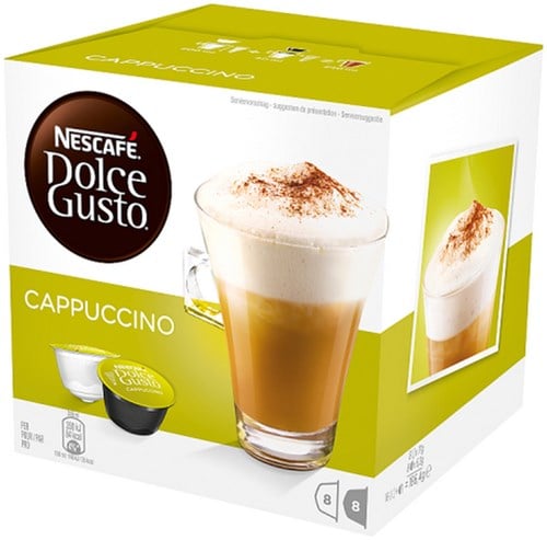 Koffie cups Dolce Gusto cappuccino 16 stuks