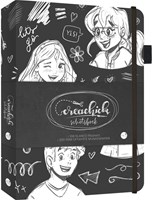 Schetsboek CreaChick Black