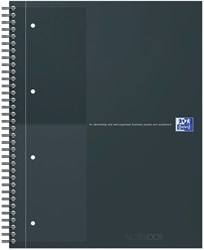 Spiraalblok Oxford International Notebook A4+ lijn zwart