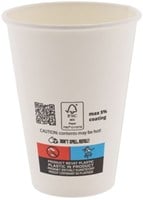 Kartonnen bekers 5% IEZZY 180ml karton 100 stuks wit-2