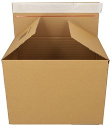 Quickbox IEZZY verstelbare hoogte 460x309x180-300mm B-golf bruin 10 stuks