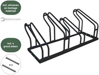 Fietsenrek BRASQ  4 fietsen BS400 zwart-1