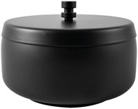 Asbak BRASQ tafelmodel 1 liter met deksel AT700 zwart