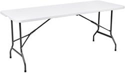 Vouwtafel BRASQ 180x70x74cm FT180 wit