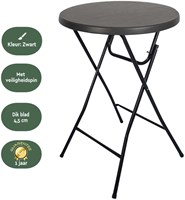 Statafel BRASQ 80cm BT100 zwart-3