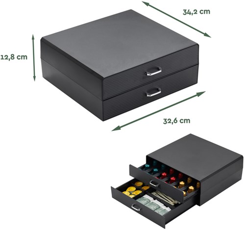Koffiecapsulehouder BRASQ CD300 zwart-2