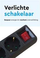 Stekkerdoos BRASQ 5 voudig 5 meter zwart-2