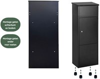 Pakketbrievenbus BRASQ 105x38x24cm PB400 Zwart-3