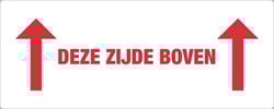 Waarschuwingsetiket IEZZY deze zijde boven 150mmx60mm 500 stuks