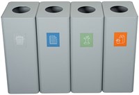 Afvalbak Ergofy 60 liter inclusief binnenbak grijs-3