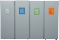 Afvalbak Ergofy 60 liter inclusief binnenbak grijs-4