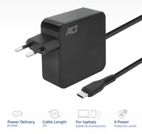 Laptop Oplader ACT USB-C Power Delivery 65W 2mtr-2