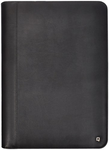 Schrijfmap DESQ A4 kunstleder met rits en handvatten zwart-3