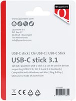 USB C stick Quantore USB-C 128GB 3.1 zilver-2