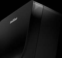 Toiletpapierdispenser Satino JT3 Hyginity systeemrol duo zwart 333423-1