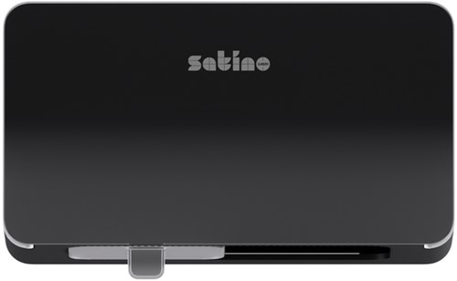 Toiletpapierdispenser Satino MT1 Hyginity duo zwart 333427-2