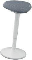 Leitz Ergo actieve Zit/Sta kruk met comfortzitting lichtgrijs-1