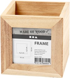 Pennenbakje Creativ Company 10x10x10cm hout