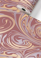 Cadeau papier roze marmer dessin Stewo Marge 150mx50cm