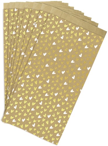 Cadeauzakje Clairfontaine 16x30x5cm kraft harten 50 stuks