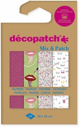 Hobbypapier Décopatch 30x40cm set à 4 vel thema Ode aan de vrouw