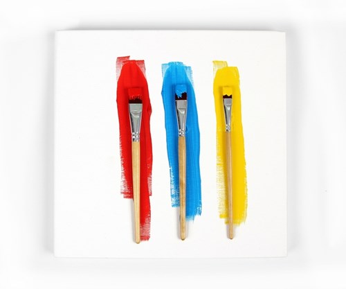 Acrylverf Qrea 120 ml primair geel met zijdeglans groen-3