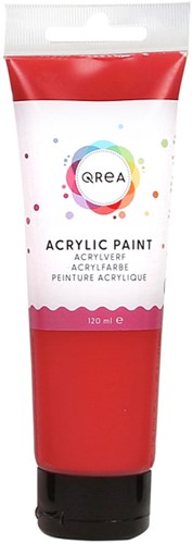 Acrylverf Qrea 120 ml vermiljoen zijdeglans groen
