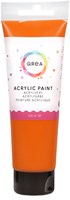 Acrylverf Qrea 120 ml oranje zijdeglans groen